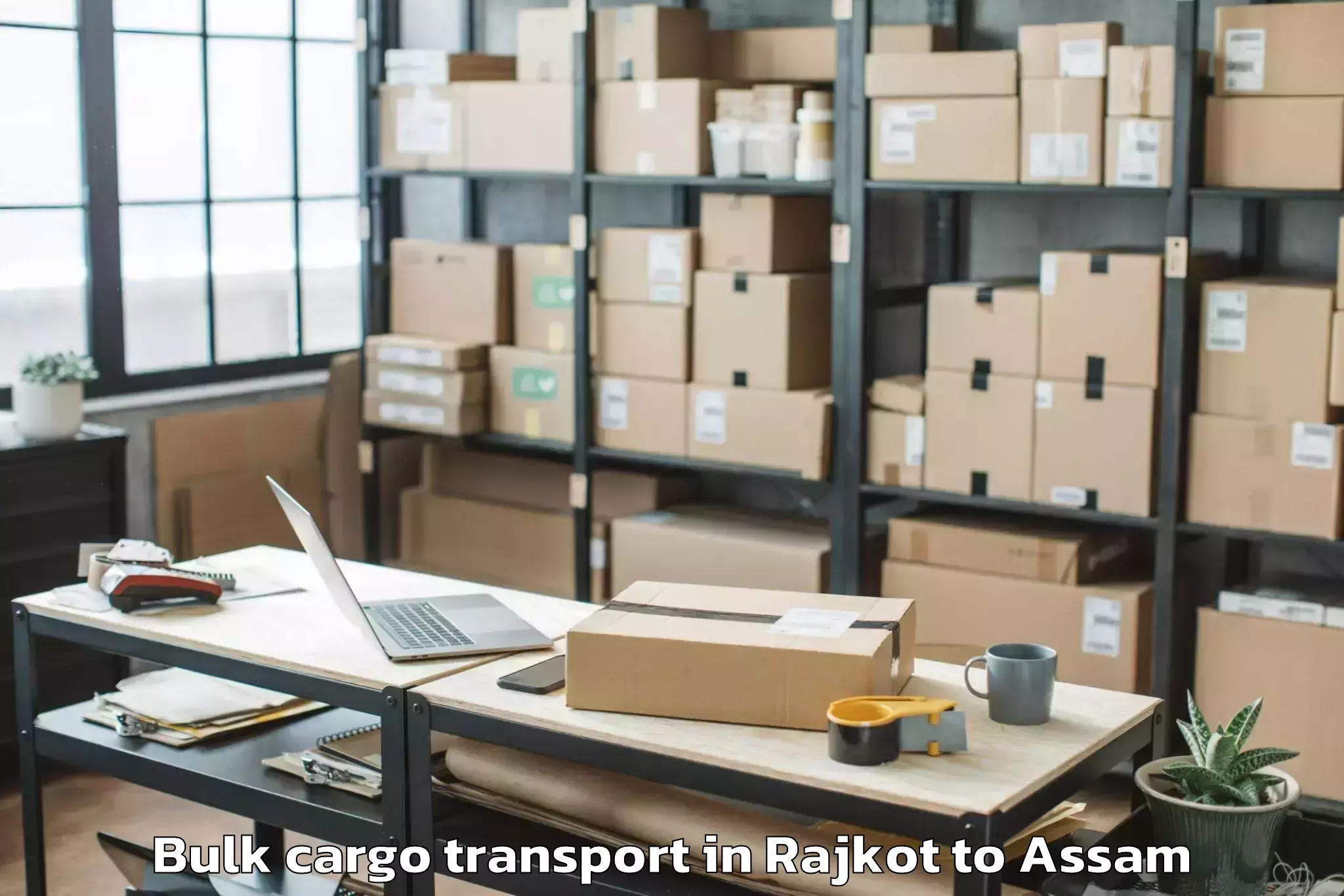 Book Rajkot to Chaboti Bulk Cargo Transport